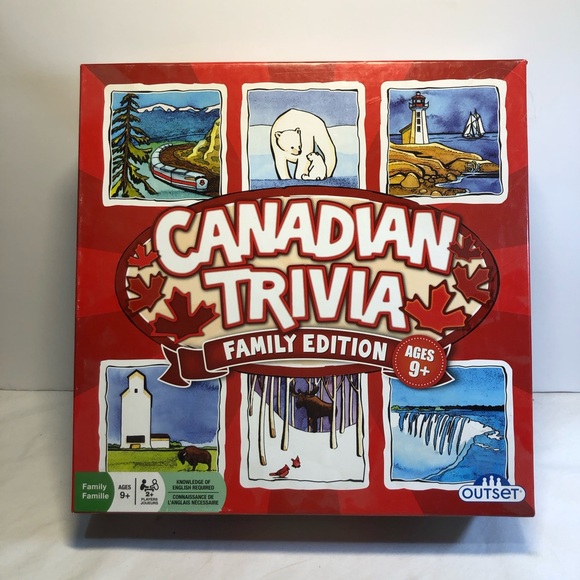 Canadian Trivia: Family Edition Board Game For Ages 9 And Up By Outset Media - Picture 1 of 13